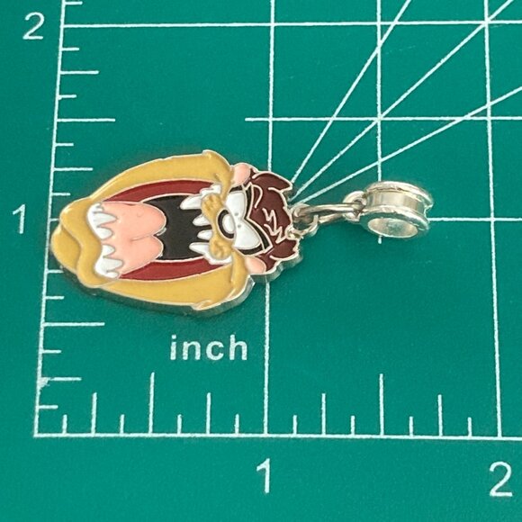 Taz Tas Tasmanian Devil Charm European Bead Bracelet Warner Bros Looney Tunes - Picture 9 of 9